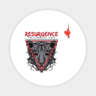 Resurgence The Strongest Tiger Design By KlubNocny Magnet